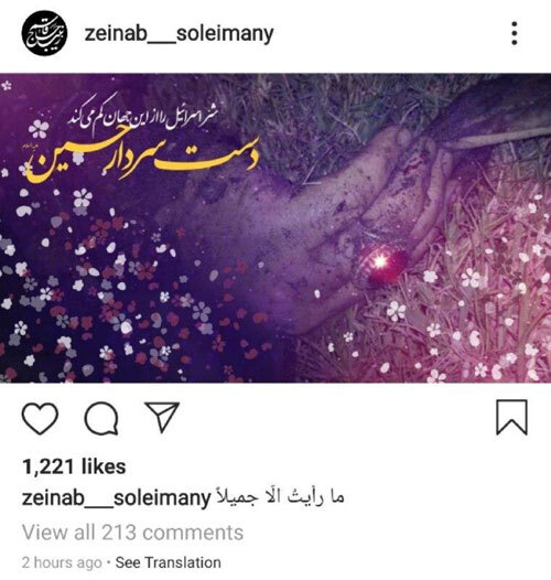zeinab soleimani insta